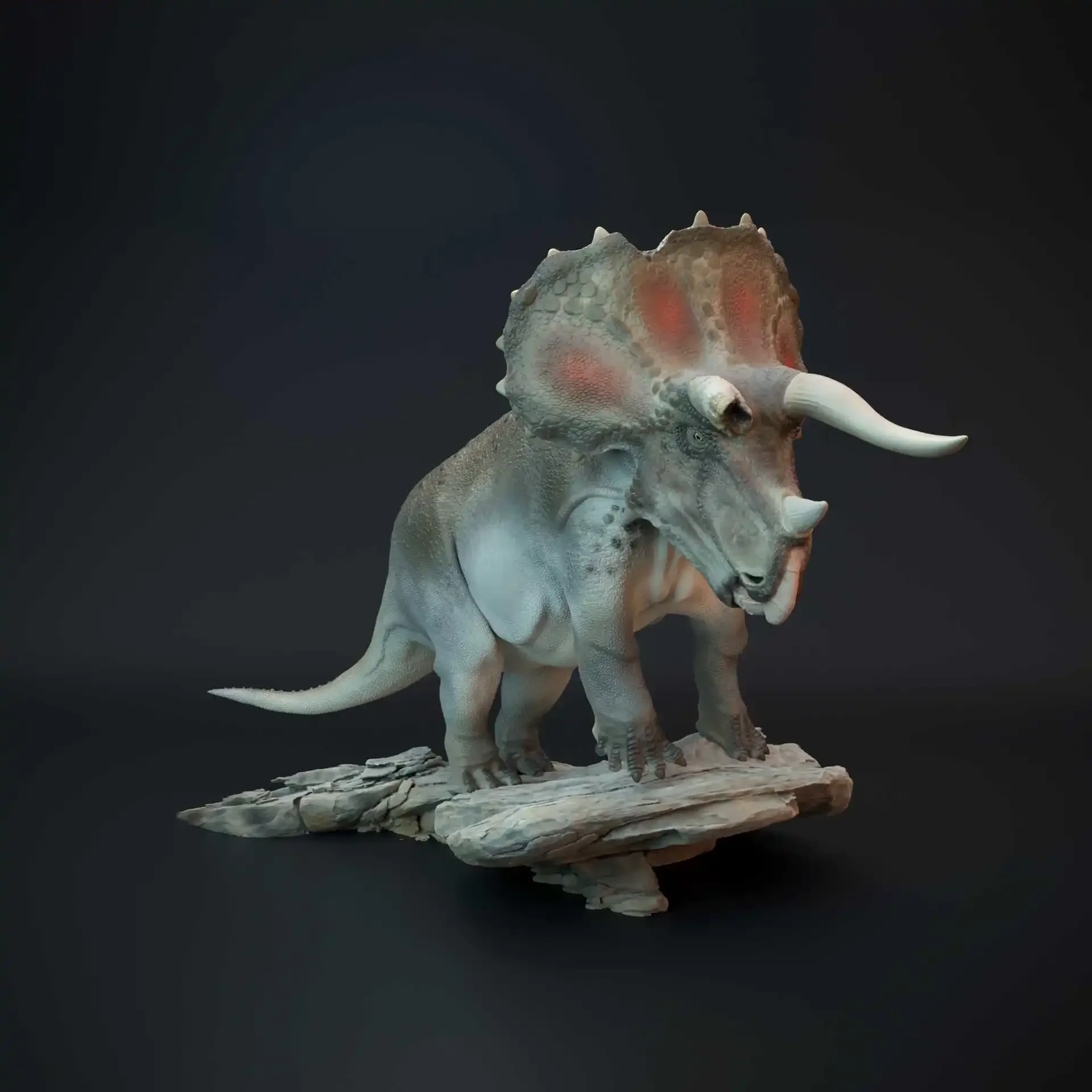 1/144 1/35 6-24cm Triceratops Model Toy Ancient Extinct Life Dinosaur Model Gk Customize Triceratops Sterrholophus Marsh