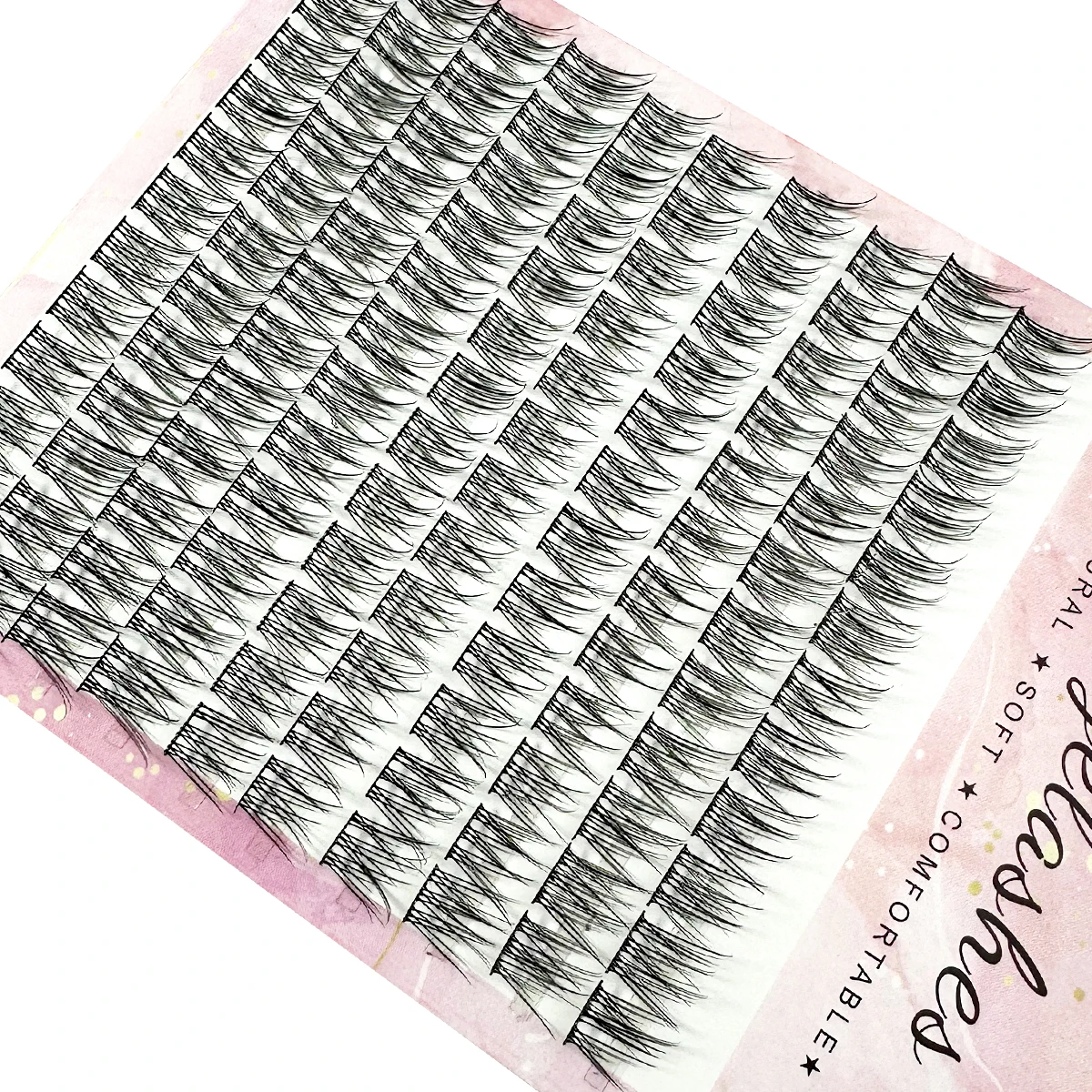 1/box 120 Bundles Mink False Eyelashe Natural Russian 3D laes Individual Eyelash extension cluster makeup tool wholesale lashes