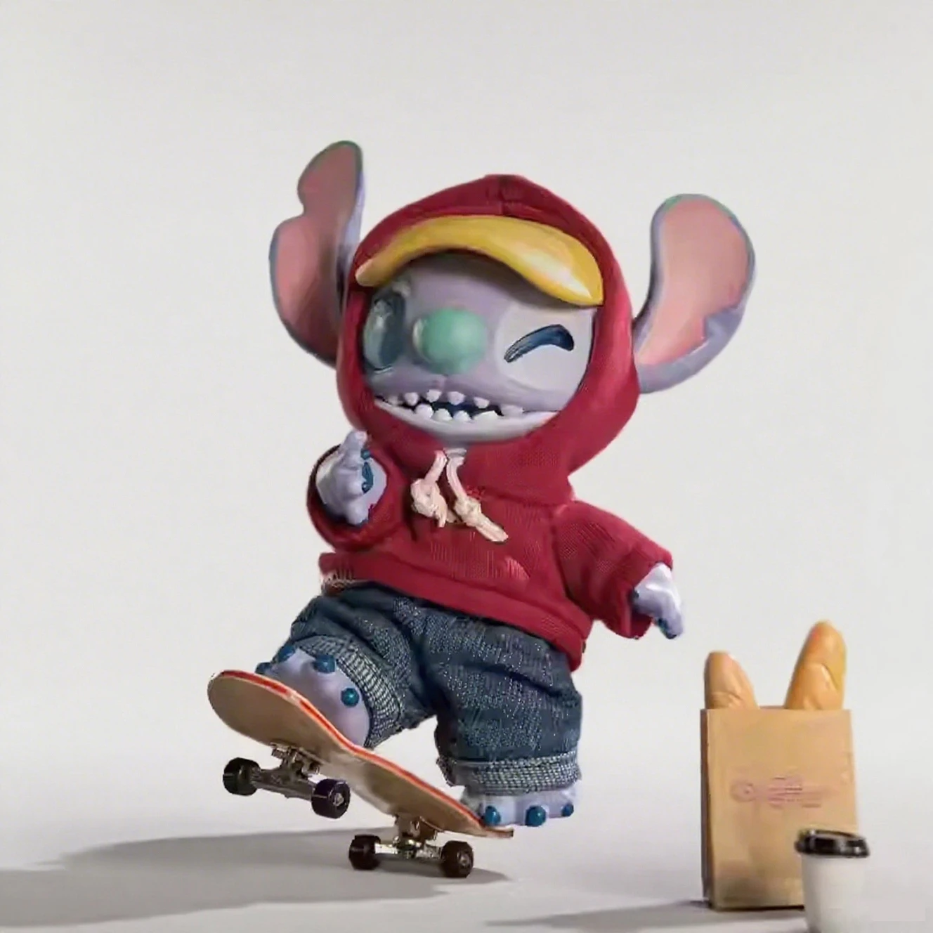 Stitch Genz Street Series Vinyl Blind Box Verrassing Pluche Stripfiguur Desktop schattige Ornamenten Verzamelspeelgoed