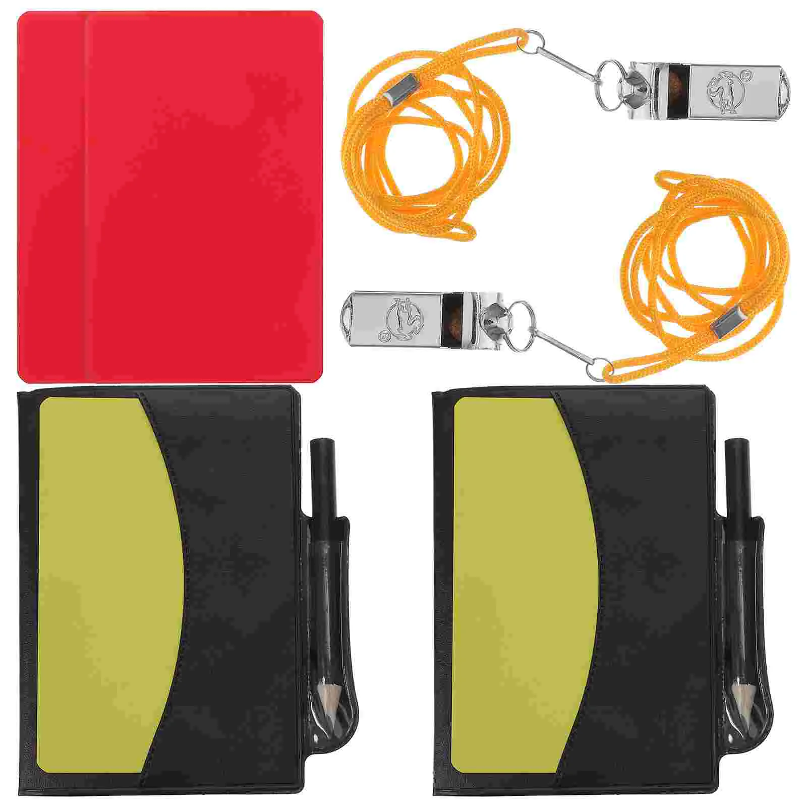 

Referee Red and Yellow Card Pencils Soccer Standard Wallet Football Kit Cards Supply Pvc Accessory Portable