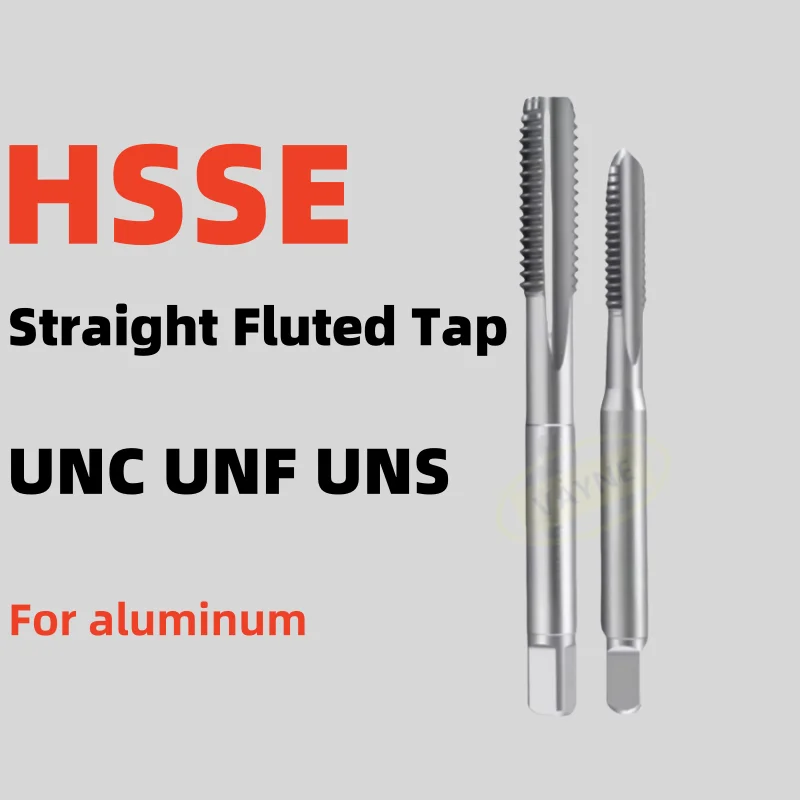 

1PCS HSSE Metric /Fine JIS Standard Straight Grooved Flute Tap UNC UNF UNS2-56 10-24 3/8 1/2 1/4 Right Hand taps For aluminum