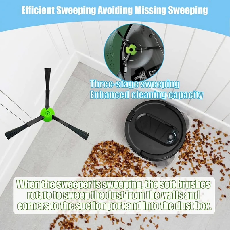 قطع غيار لمرشحات فرشاة Irobot Roomba I,E &J Series I3 I3+ I4 I6 I6+ I7 I7+ I8 I8+/Plus E5 E6 E7 J9 J8 J7 J6-AT64