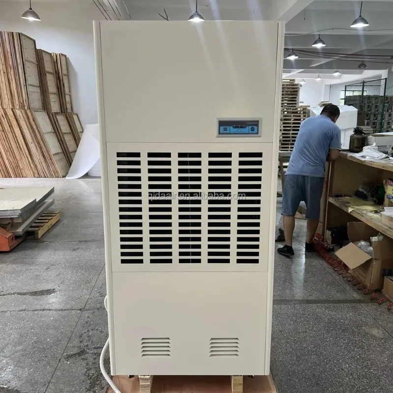 240Liter Water Removal Industrial Greenhouse Dehumidifier Automatic Control with Portable Wheels