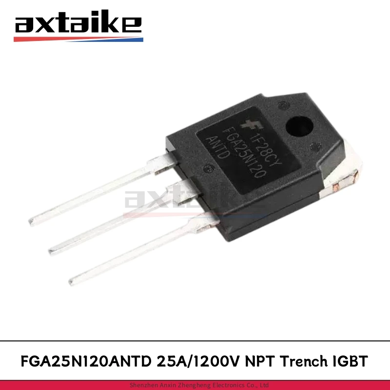 

5PCS FGA25N120ANTD TO-3P FGA25N120ANTDTU FGA25N120 25A 1200V 312W NPT Trench IGBT MOSFET DIP Power Transistors
