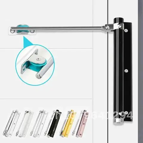 Spring Stainless Steel Automatic Closing Door Hardware Door Closer Pulley Silent Door Closer Screws Allen Wrench For Families