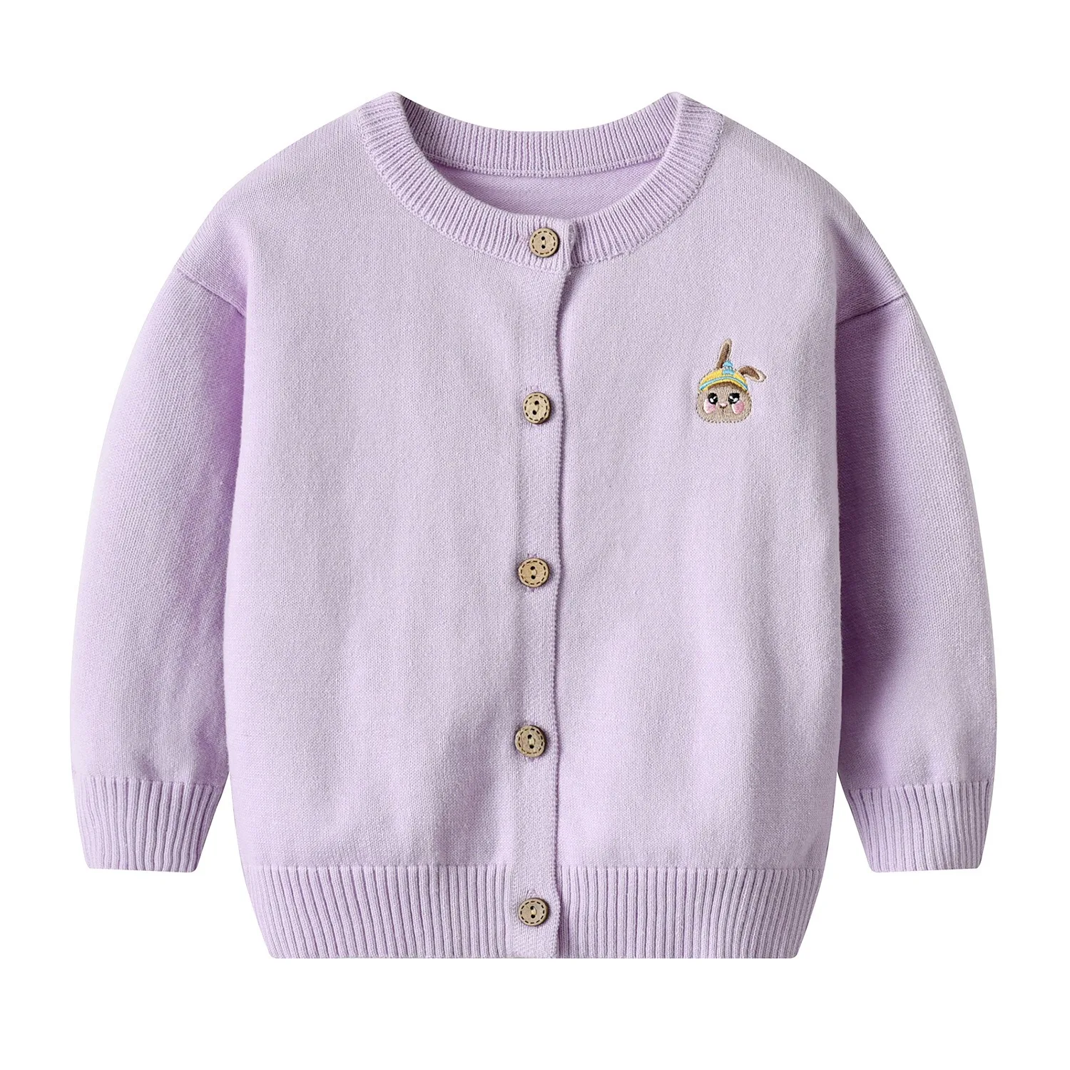 1-10 Years Boys & Girls Embroidery Cardigan Cartoon Unisex Jacket Cotton Coat 1 2 3 4 5 6 7 8 10 Years Old Kids Clothes 241447