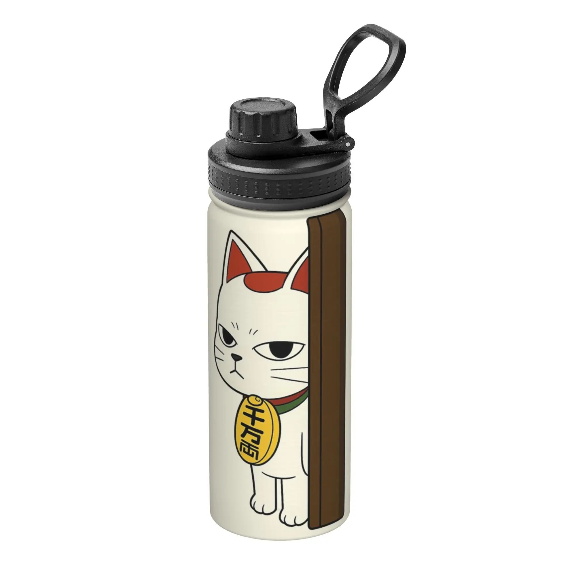 Anime Dandadan Turbo Granny Cat 18OZ Sports Insulated Kettle  Coffee Cups Stainless Steel Double Wall Mug Water Bottle