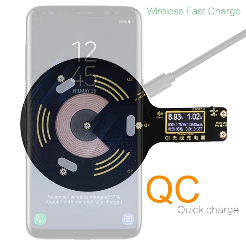 A63M-Q7 Wireless 10W Charger Tester 10W Wireless Fast Charging Charger Fast Charging Voltage Meter - view 5