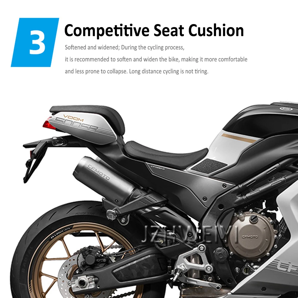 Motorcycle Front Heighten Raise Lower Seat Cushion Fairing Cowl Cover Leather Pillow Seat Cushion FOR CFMOTO 500SR 500 SR VOOM