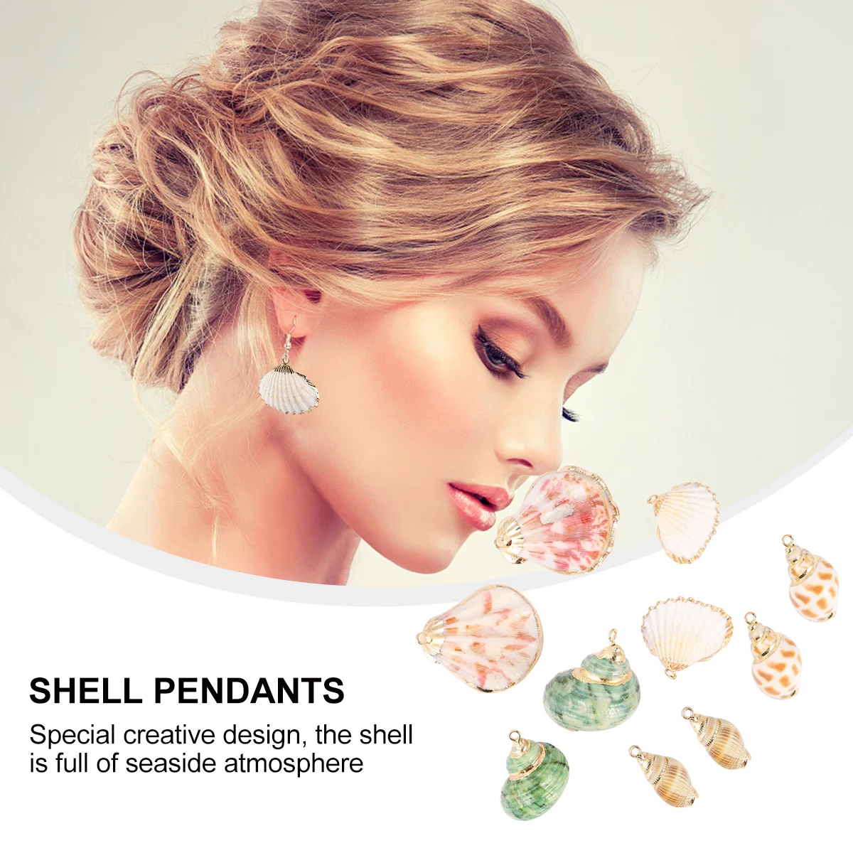 

10 шт., экологически чистые подвески в виде ракушек, ювелирные изделия, серьги «сделай сам», ожерелье, браслет, аксессуары для рукоделия, подвески, подвески из сплава