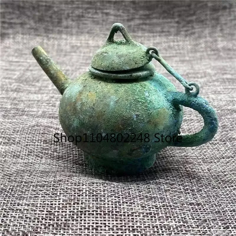 China Copper From rural Collection,Old Bronze teapot Be unearthed Utensils
