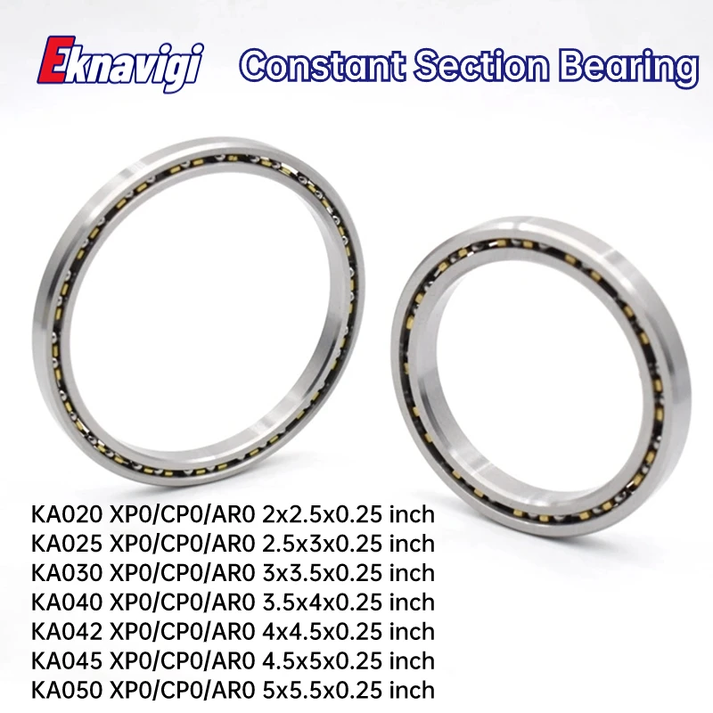 Rolamento Constante da Seção da Parede Fina Espessura 6.35 mm Ka020 025 030 035 040 042 045 Xp0 Cp0 Ar0 1pc