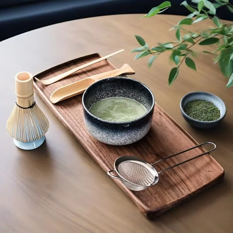 

6Pcs Japanese Matcha Whisk Set with Matcha Sifter,Matcha Bowl,Whisk Holder,Matcha Whisk,Scoop,Traditional Tea Ceremony Tools