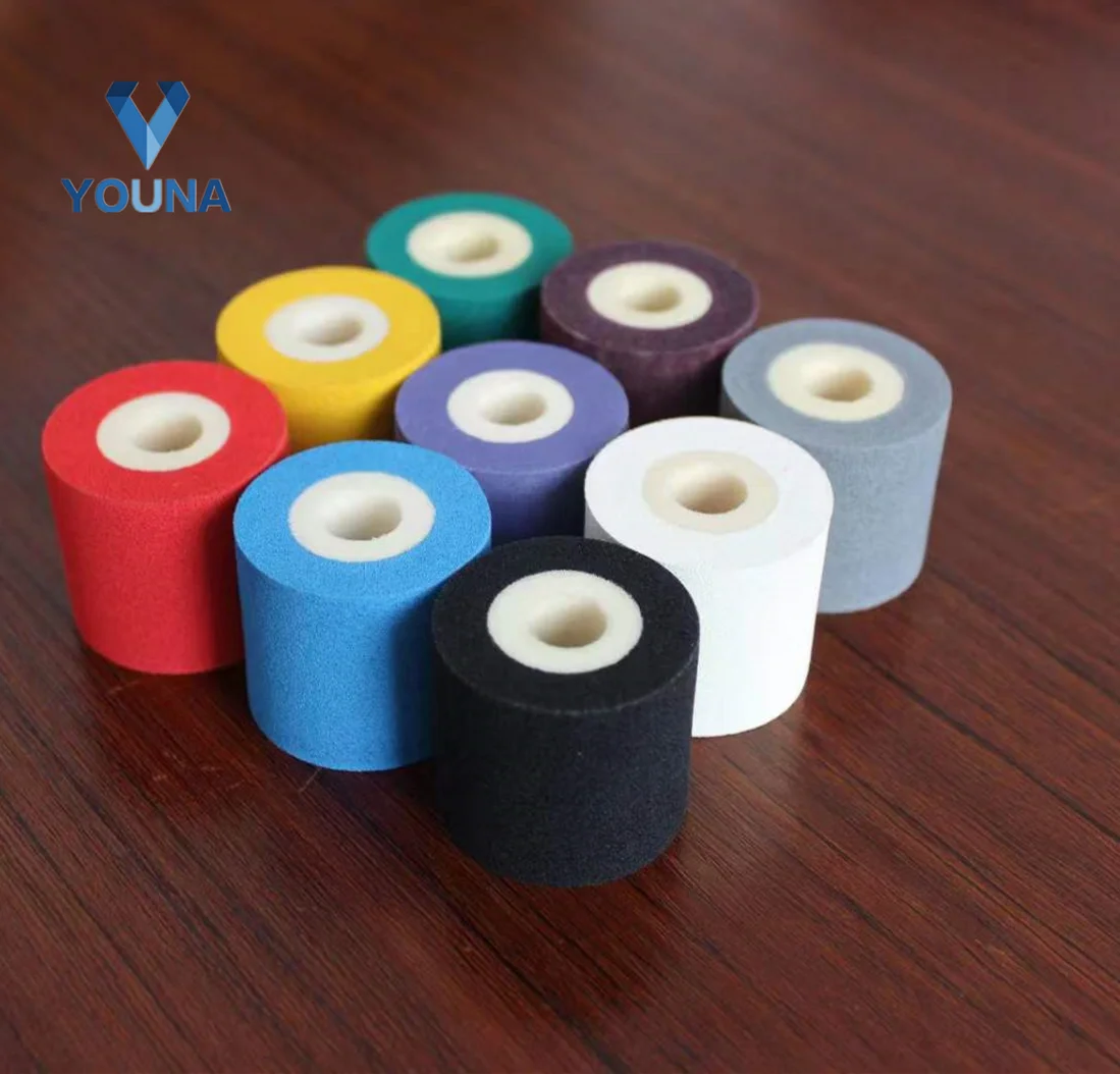 36*36mm 240pcs/carton Colorful Ink Roll Red Whrite Blue Yellow Green Purple Cartridge Coding Roller High Resistance 120-150℃