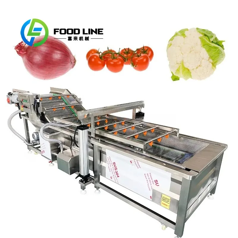 Bubble Vegetable Washer Adjustable Bubble Intensity Fits Soft Spinach And Root Vegetables For Different Farm Produce Cleaning