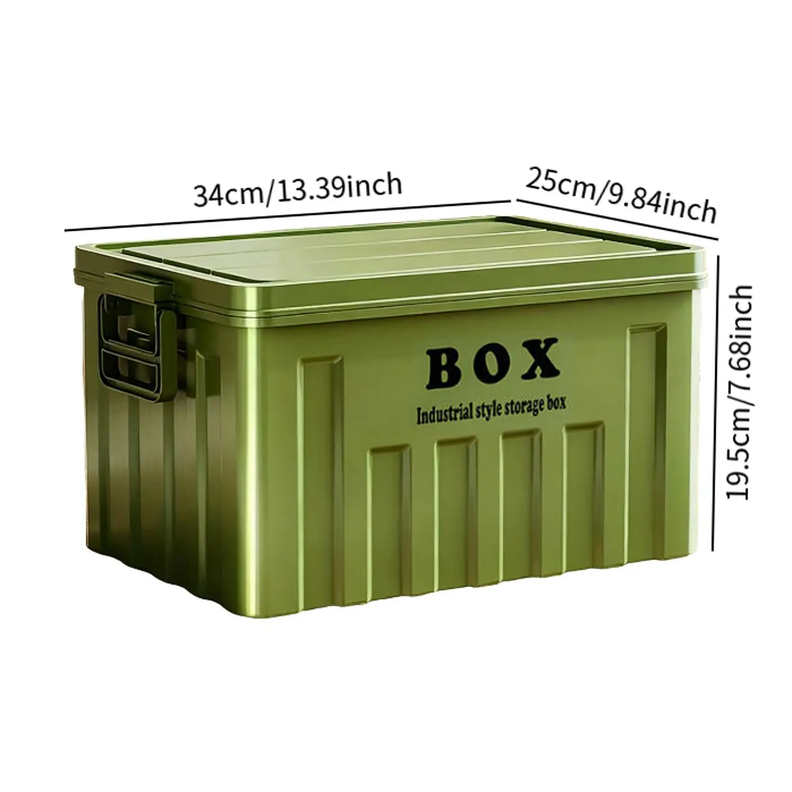 Large Plastic Storage Container with Lid Stackable Storage Bin Organizer for Home Clothes Toys Books Kitchen Dorm - view 4