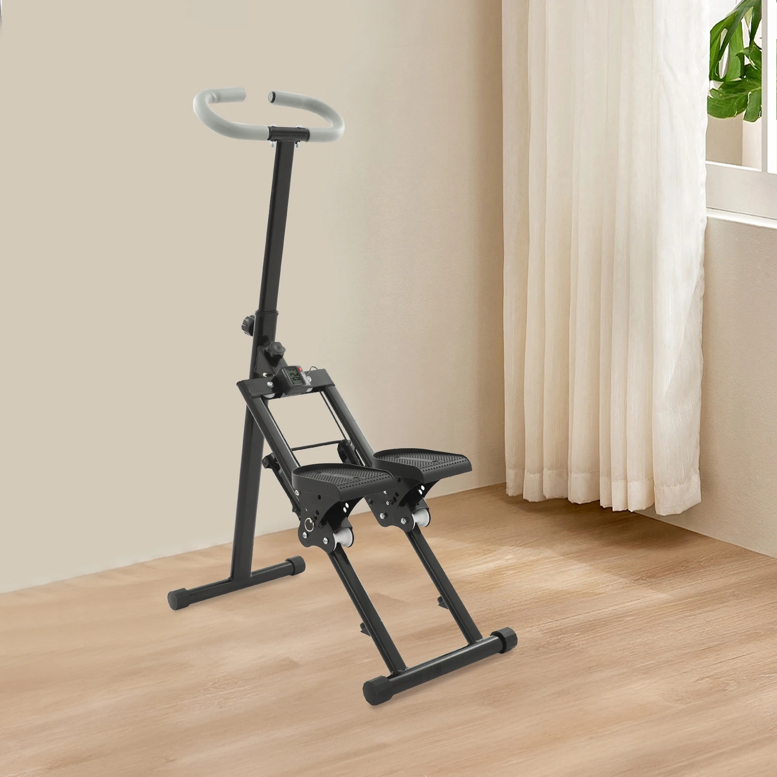 Foldable Stair Stepper, Indoor Vertical Stair Climbing Machine for Full-Body Workout, Stair Stepper for Home Gym