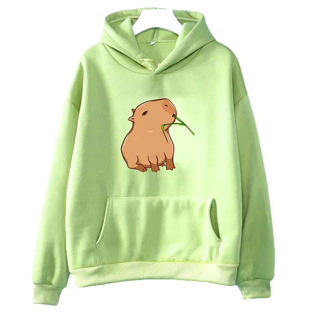 Fashion Capybara Print Hoodie Women/Men Kawaii Cartoon Tops Sweatshirt for Girls Unisex Fashion Harajuku Graphic Hooded Pullover