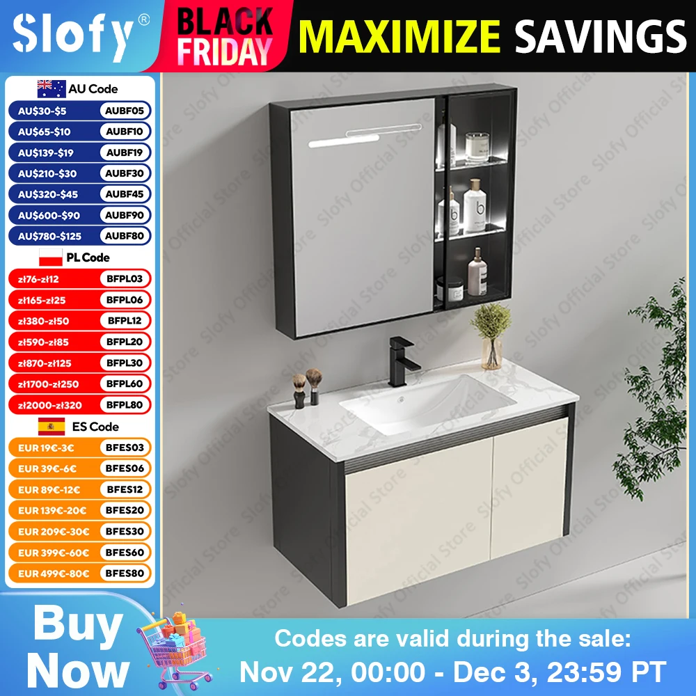 Multifunctional Modern Bathroom Vanity Mirror Cabinet With White Countertop Integrated Artistic Ceramic Sink Bathroom Furniture