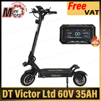 Minimotors DT Victor Limited 60V 35AH Battery 1300W*2 Motor 10inch Tire NUTT Hydraulic Brake New EY4 Display With APP Scooter