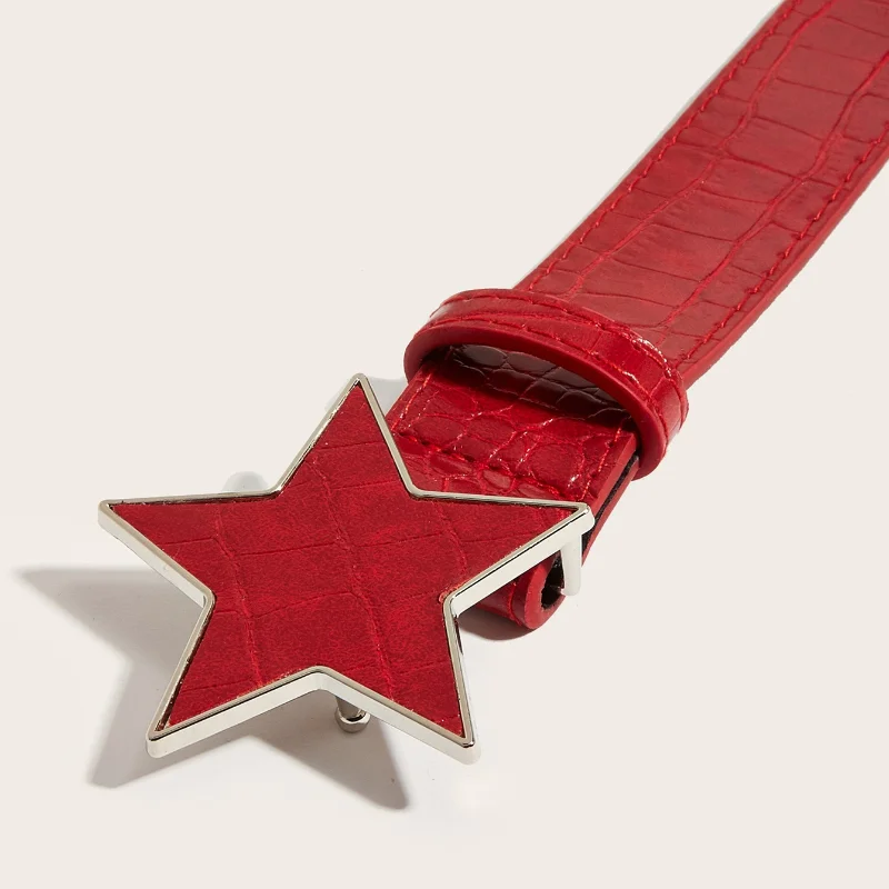 Neu eingetroffen: Modischer, trendiger, einzigartiger Damen-Gürtel mit Nieten – Koreanischer High-End Jugendgürtel im Punk-Stil mit Druckknöpfen für den Freizeitlook – Detail 4