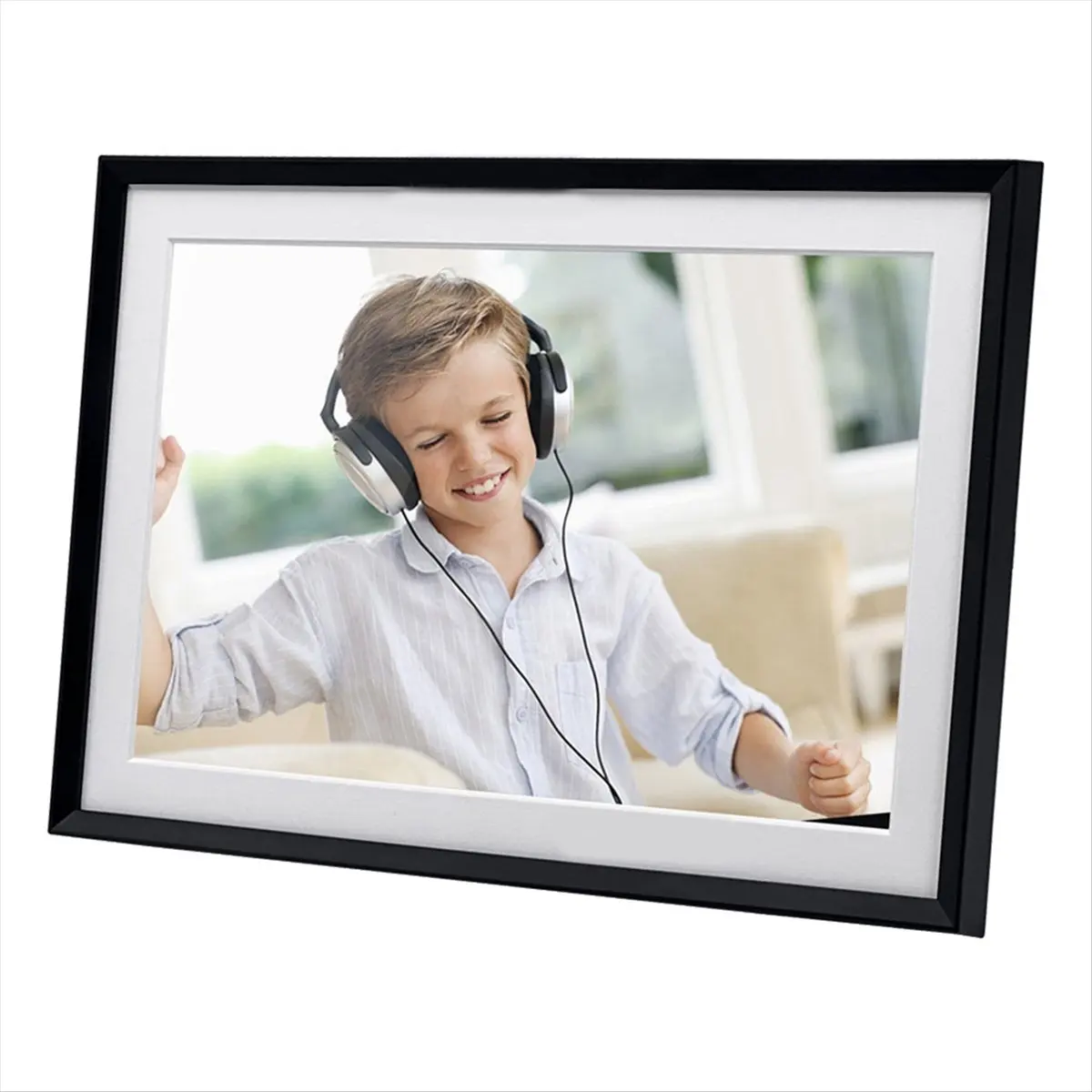 【~ New A88T】Digital Picture Frame 10.1 Inch Digital Photo Frame WiFi 32GB Storage HD IPS Touch Screen Auto-Rotate LED UK Plug