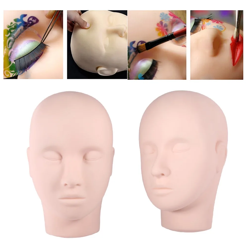 1PC Eyelash Extension Head Upgraded Design Practice Mannequin Lash Training Mannequin Training Head Model