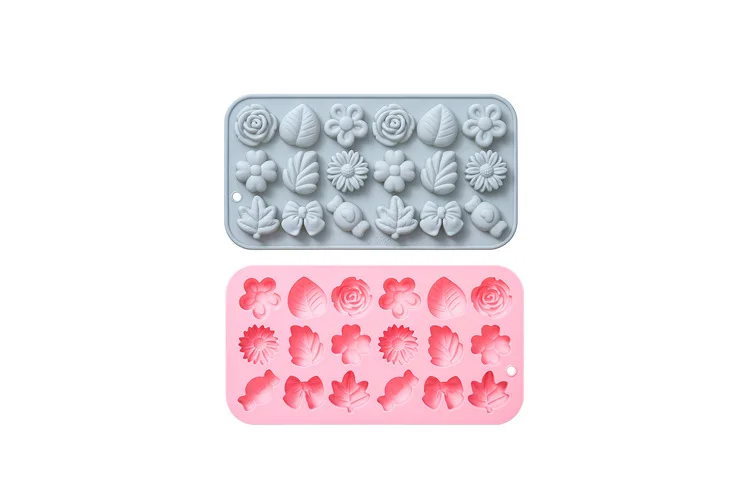 

Small leaves candy bow silicone mold