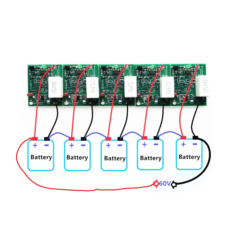 2V/6V/12V/16V Lead Acid Single Battery  Equalizer/Balancer /3.7v lipo/3.2v lifepo4 balancer