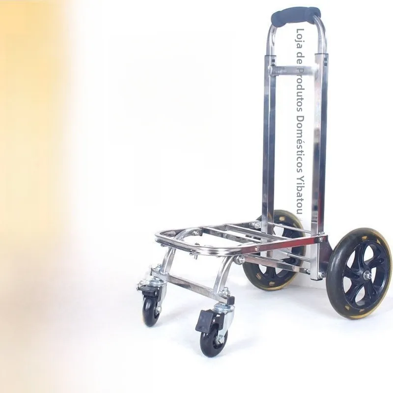 large-four-wheel-luggage-cart-with-big-wheels-shopping-cart-foldable-stainless-steel-handle-for-buying-vegetables-and-shopping