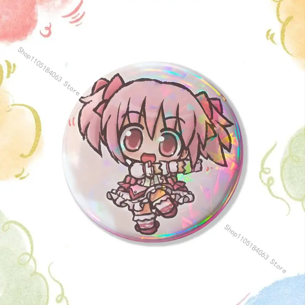 P-Puella M-Magi Madoka M-Magica Badges Button Round Creative Pin Brooch Badge Bag Decor Fans Collect Friends Gifts - view 6