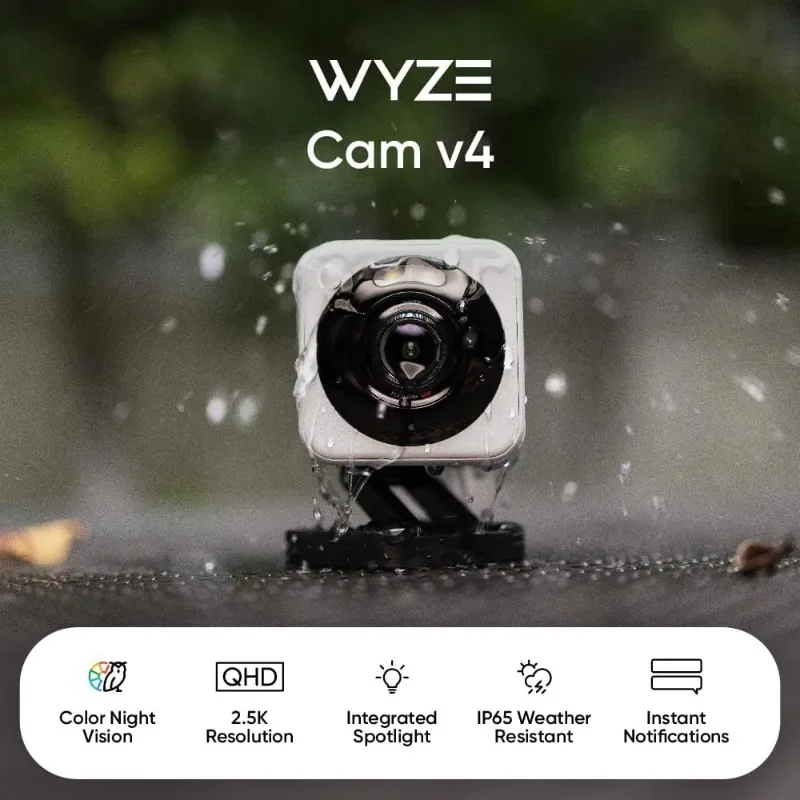 home.Cam v4, 2K HD Wi-Fi Smart Home Security Camera, Indoor/Outdoor Use, Pet/Baby Monitor, Motion Activated Spotlight/Siren