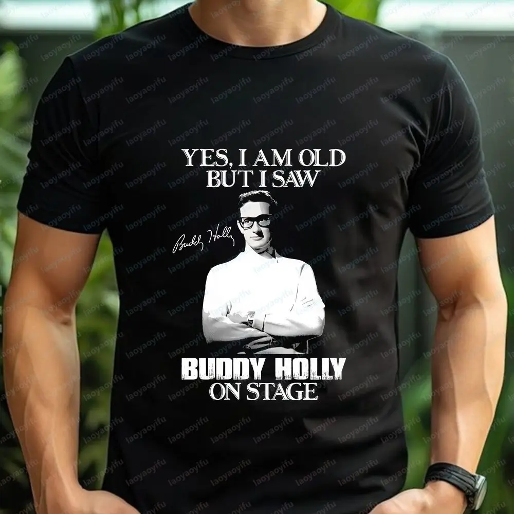 Buddy Holly - Unique Fashion Style Pop Music Classic Band Unisex Round-neck T-Shirt for Men and Women