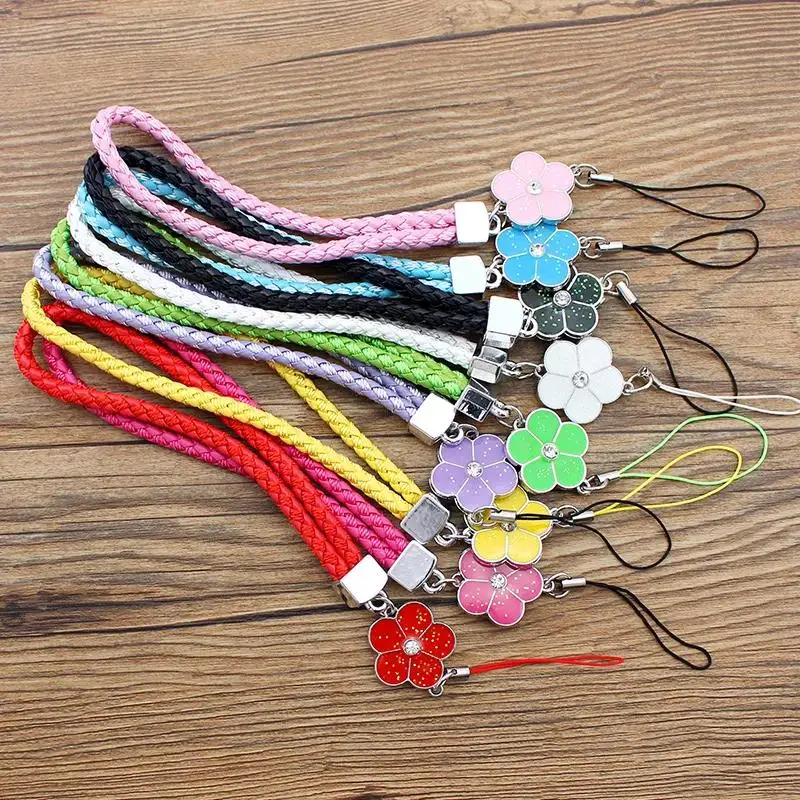 Phone Charm Strap Multicolor Phone Charm String Short Braid Mobile Phone Straps for Camera Anti-Lost Lanyard Gift Keychain Strap