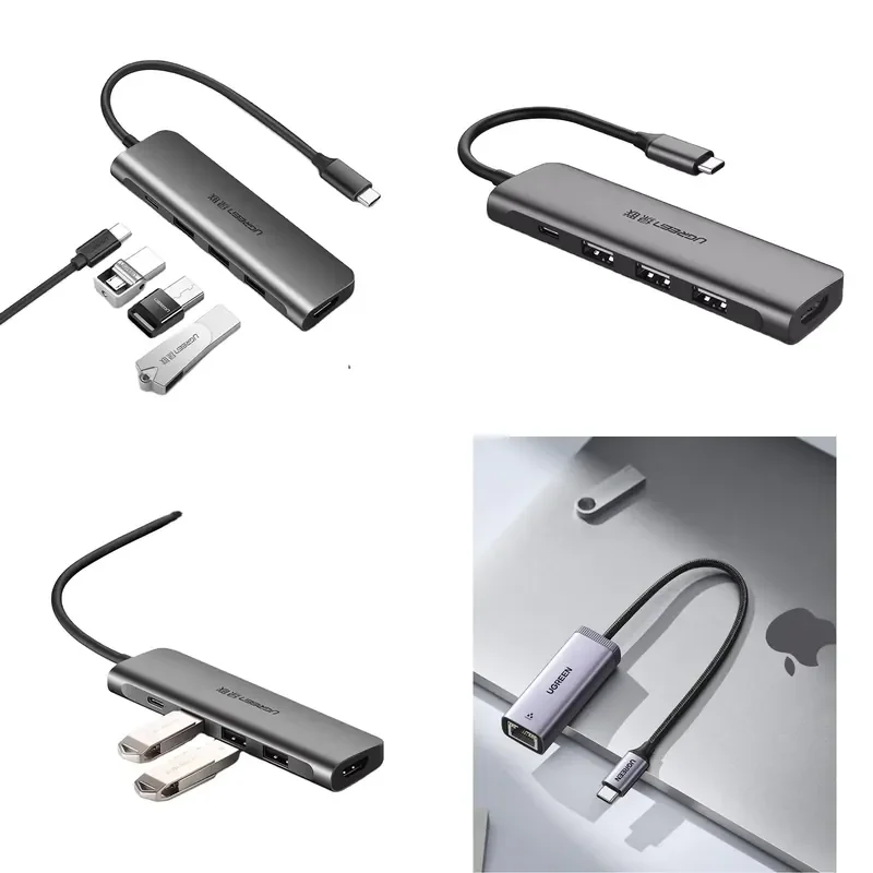 UGREEN Phone Laptop 5 in 1 Multifunctional Adapter PD USB 3.0 Type C HUB Docking Station