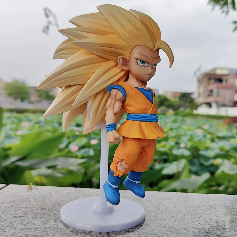 In Stock Dragon Ball Anime Figure Super Saiyan Great Demon Super 3 Goku Figures Gk Handheld Model Ornament Birthday Gifts Toys