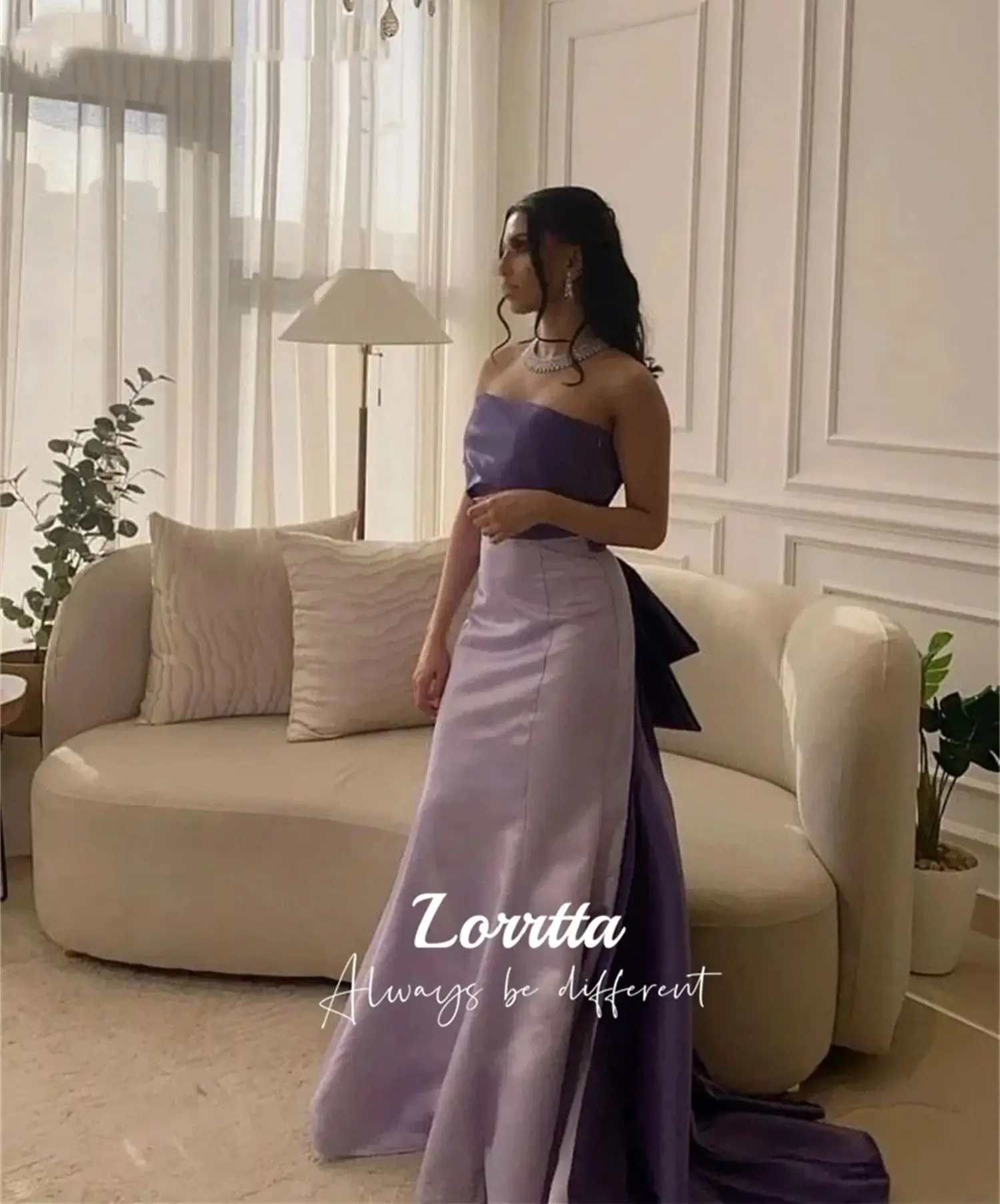 Lorrtta Fishtail Cut Special Occasion Dresses Satin Evening Dress Robe Soiree De Luxe 2024 Ball Gowns Customized فساتين سهرة