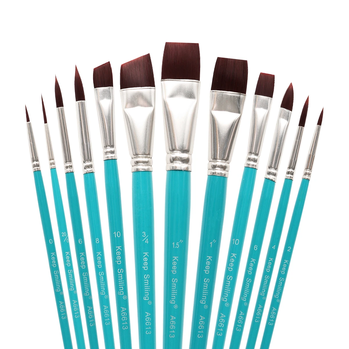 

12 Pieces Professional Quality Brush Face Paint Brush Set For Face Painting Watercolor Acrylic Oil Painting Nail Art