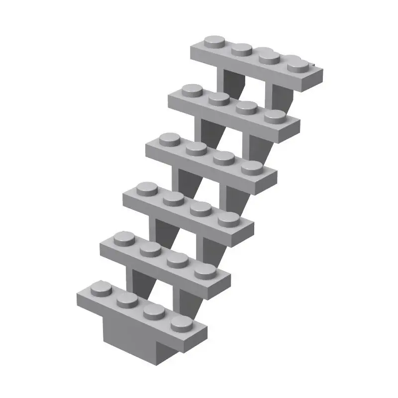 Kleine Deeltje Bouwsteen Onderdelen Zijn Compatibel 30134 7X4X6 Trap Ladder Gebouw Huis Scene.mo C Speelgoed voor Kids