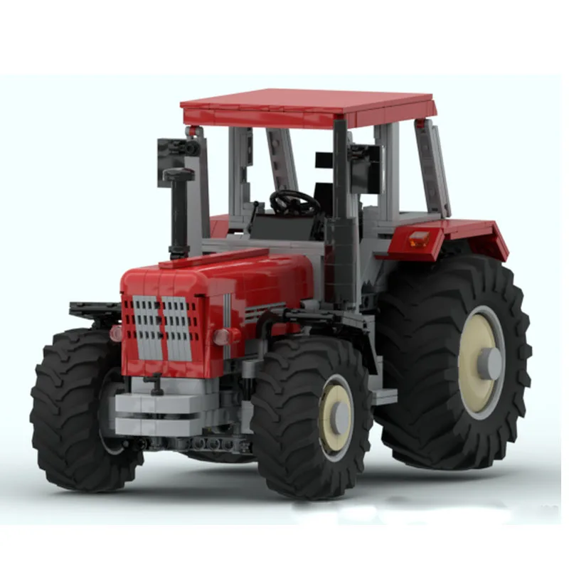 MOC-236861 Klassiek bouwsteenmodel van landbouwtractor, 993 stuks, speelgoed voor kerst- en verjaardagscadeaus voor jongens en kinderen