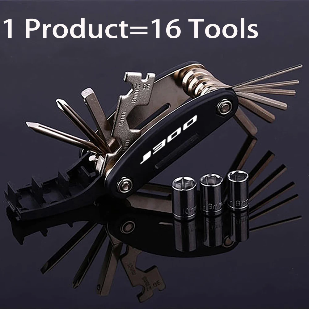 New Motorcycle Tool Portable Wrench Screwdriver Set For KAWASAKI J300 J 300 2019 16 in 1 Multi Repair Hex Tools Accessories