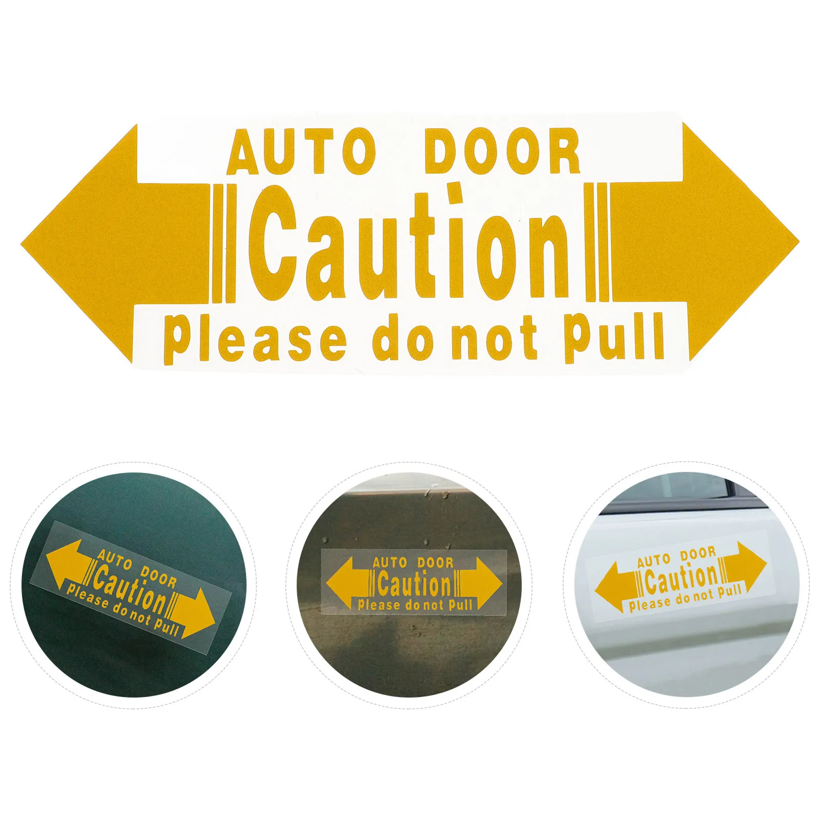 

2Pcs Car Door Open Warning Stickers Durable Long Lasting Automatic Door Accessories Easy to Apply Weather Resistant