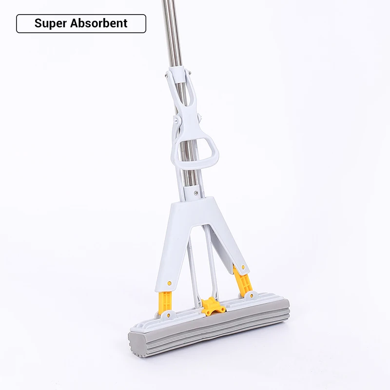 

Most Popular 27cm Floor Cleaner Squeeze Folding PVA Mop