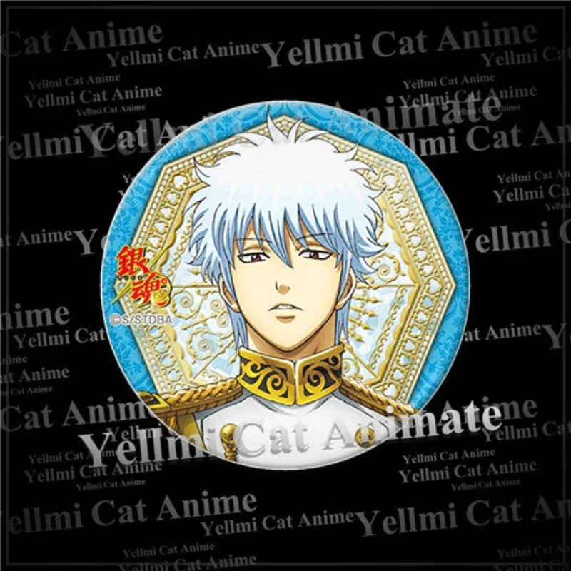 Sakata Gintoki Hijikata Toushirou Okita Sougo TakasugiShinsuke Popular Anime Peripheral Badges Cute Brooch for Clothes Jewelry