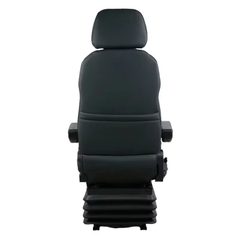 Boat Chair PVC Captain Chair With Hand Rest Adjustable Backrest Marine Seat With Shock-absorbing Base Retractable Seat Belt