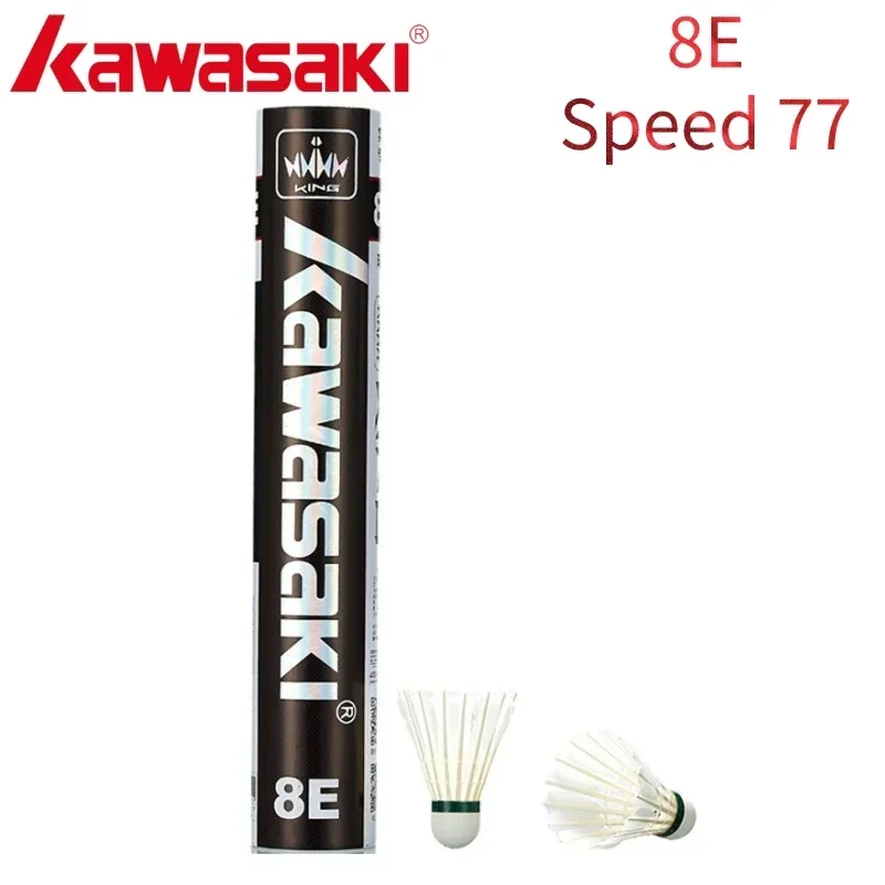 Kawasaki Badminton Shuttlecock Feather for Clubs&Training KING 8E/10E Goose Feather Badminton Ball Durable Shuttlecock Badminton image 3