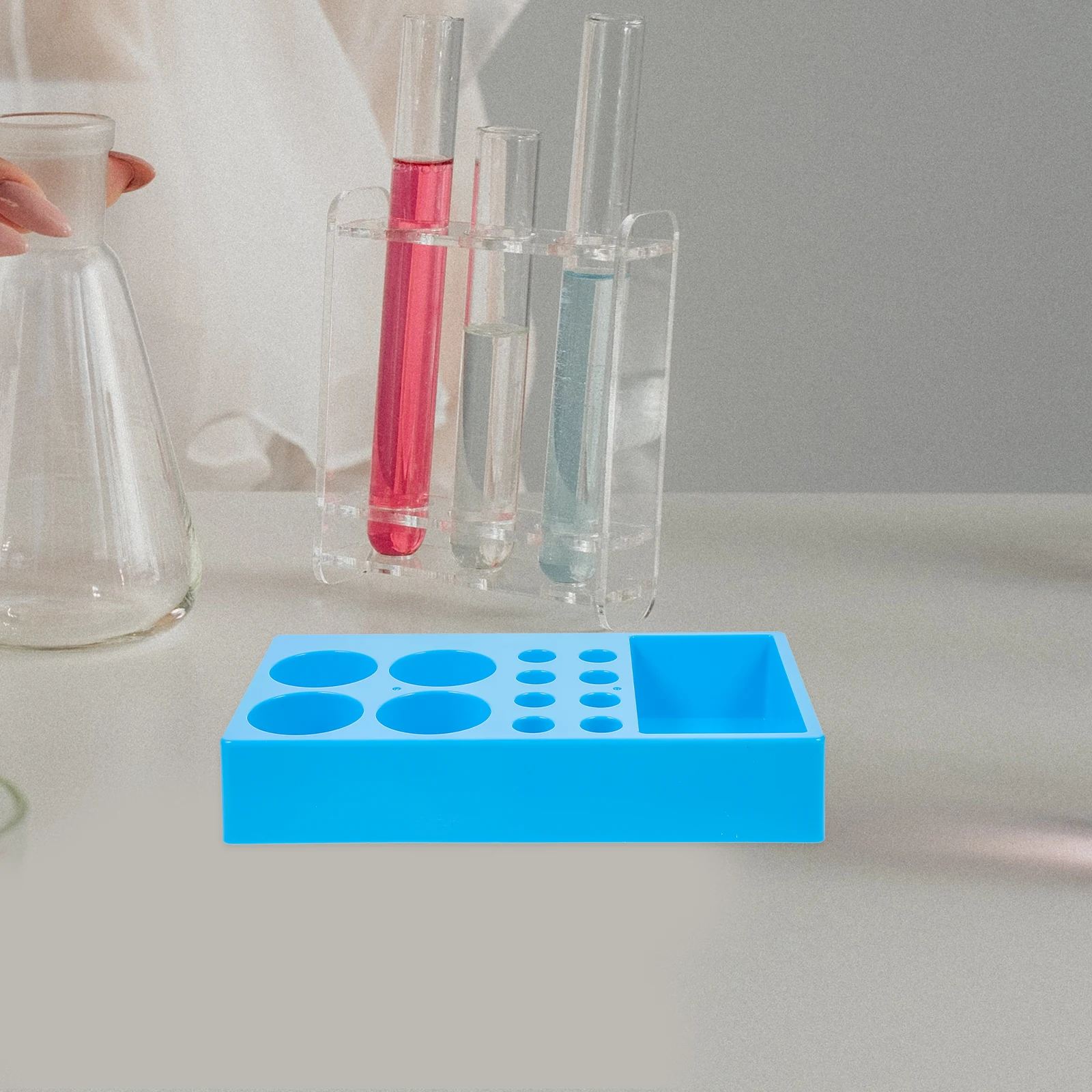 Specimen Box Test Tube Stand Tray Stool Sampling Holder Tubes Rack Urine Sample Cup Abs Containers Holders Portable