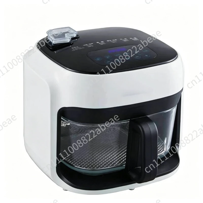 Freidora de Aire de 8L, Horno Doméstico de Gran Capacidad con Ventana, Electrodoméstico Inteligente para la Cocina