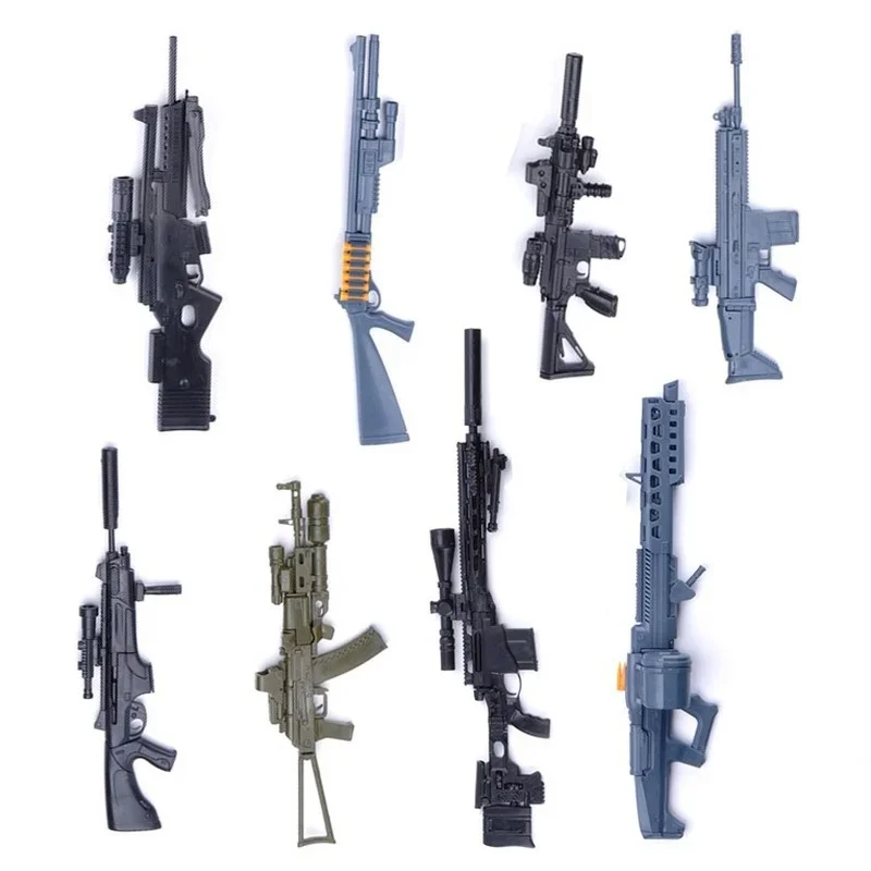 1:6 Assemble Gun 1/6 Weapon Model AK 74 Sniper Rifle HK416  Submachine Gun Military Simulation Toys Color Random