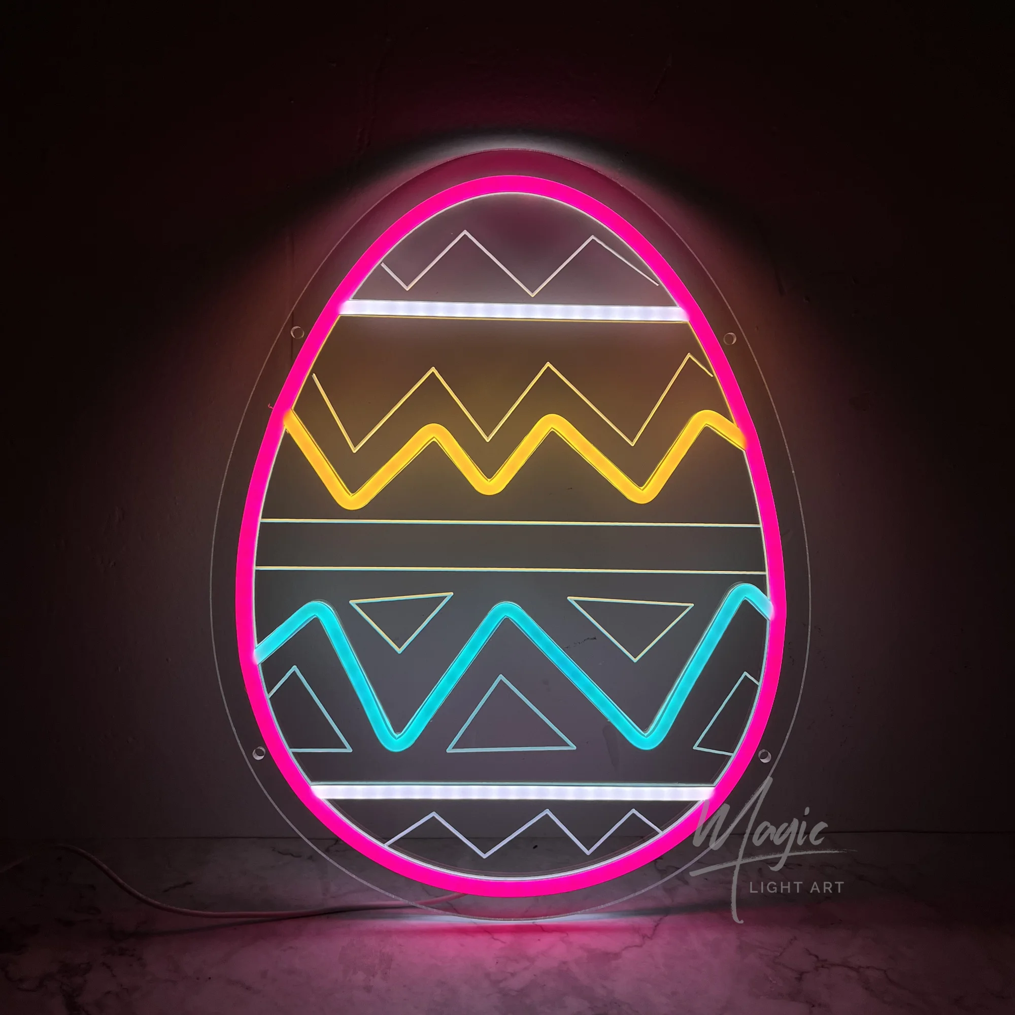 Easter Egg Led Neon Signs, Interesting Animal Icons, Used In Bars, Clubs, Bedrooms, Birthday Party Decor, Easter Gifts